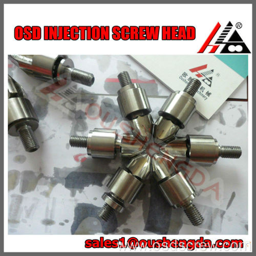 Bimetallic injection screw head,ring plunger,screw tips